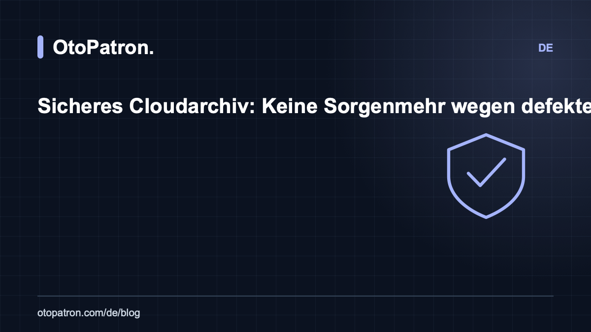 Sicheres Cloudarchiv: Keine Sorgen mehr wegen defekter Computer oder verlorener B&uuml;cher