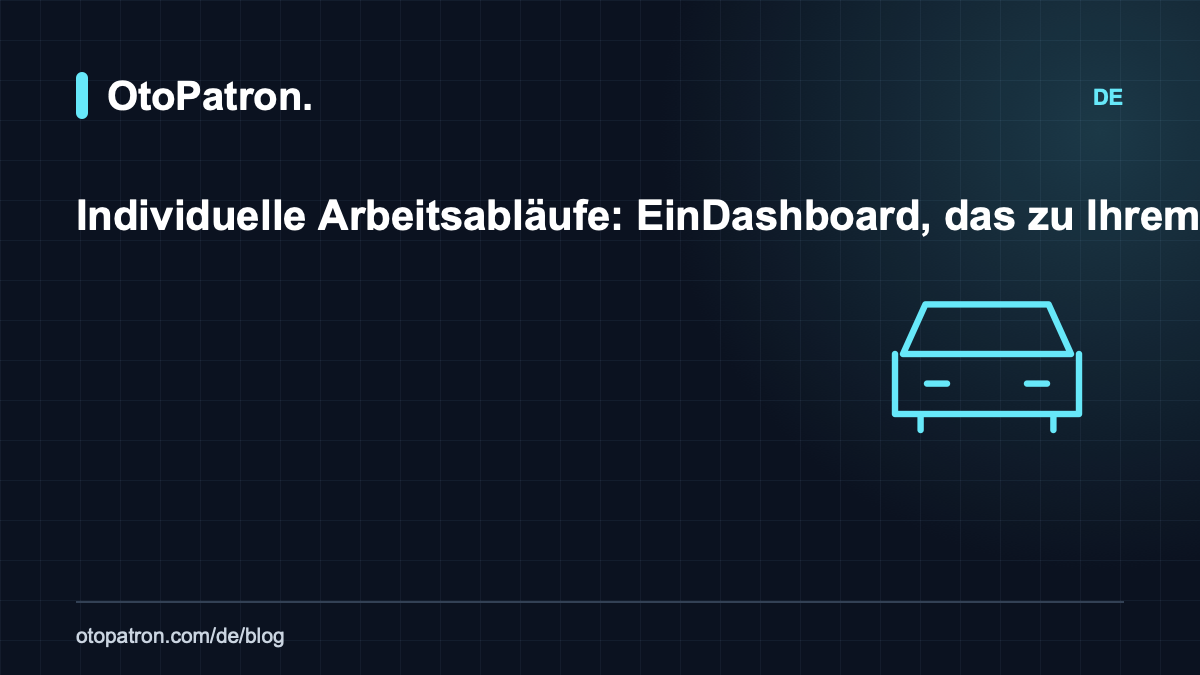 Individuelle Arbeitsabl&auml;ufe: Ein Dashboard, das zu Ihrem Betrieb passt