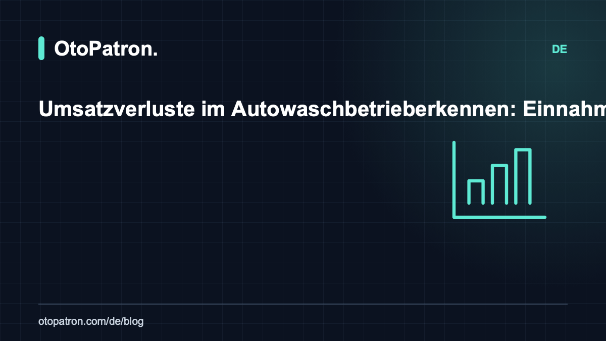 Umsatzverluste im Autowaschbetrieb erkennen: Einnahmen, Kosten und Wachstum mit Software steuern