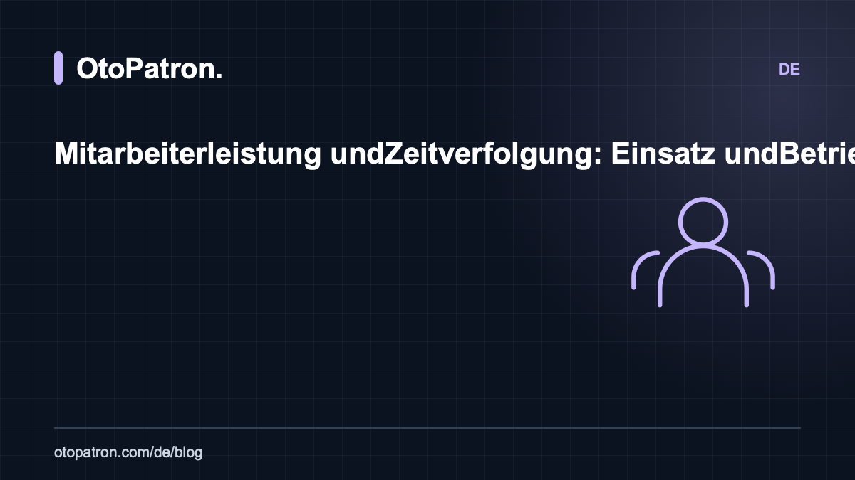 Mitarbeiterleistung und Zeitverfolgung: Einsatz und Betriebsgeschwindigkeit messen