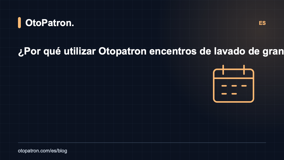 &iquest;Por qu&eacute; utilizar Otopatron en centros de lavado de gran capacidad y centros comerciales?