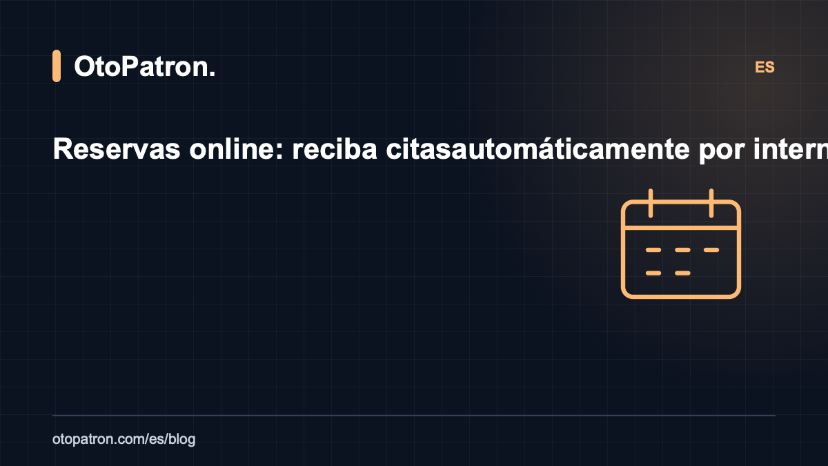 Reservas online: reciba citas automáticamente por internet las 24 horas