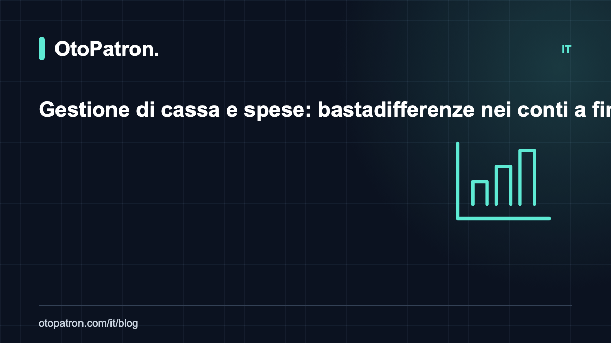 Gestione di cassa e spese: basta differenze nei conti a fine giornata