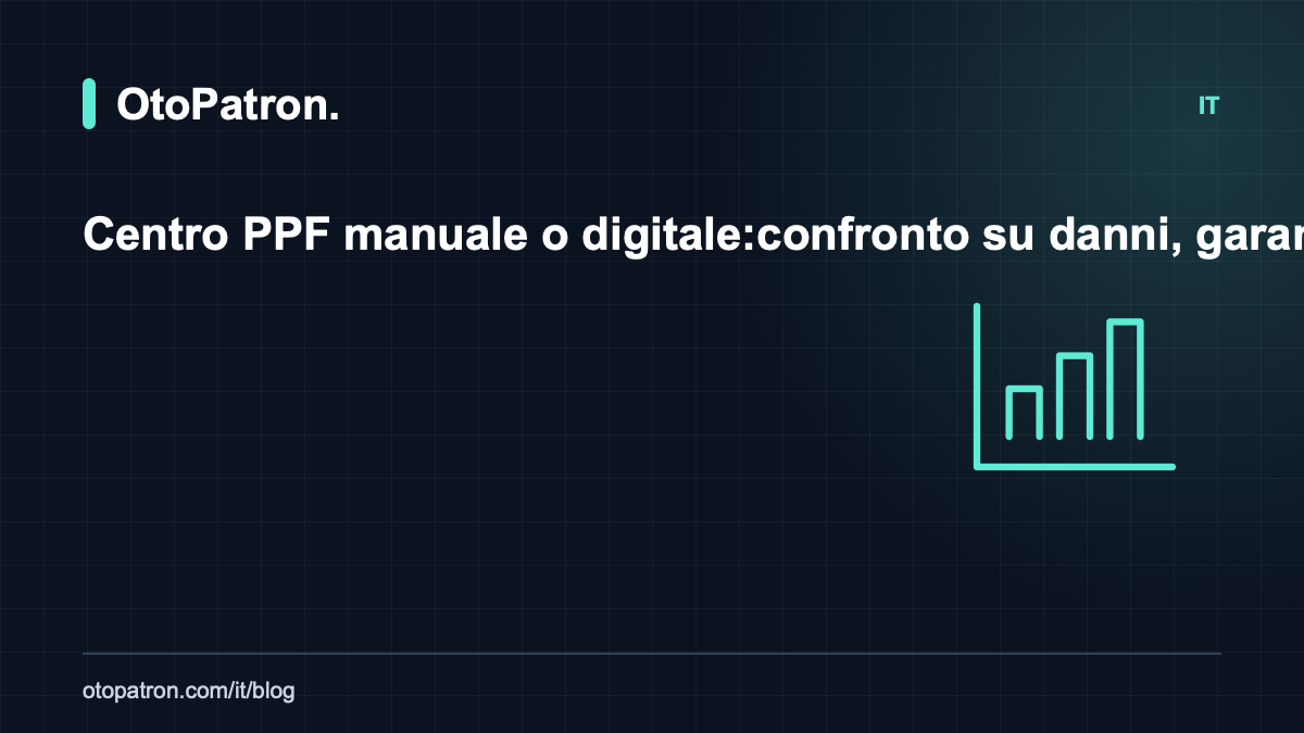 Centro PPF manuale o digitale: confronto su danni, garanzie e redditivit&agrave;
