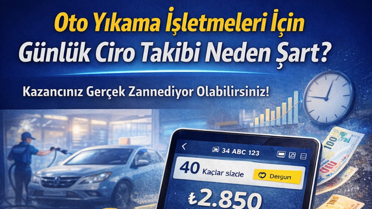 Oto Yıkama İşletmeleri İçin Günlük Ciro Takibi Neden Şart? | Otopatron - OtoPatron Blog